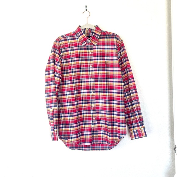 Ralph Lauren Other - Polo Ralph Lauren Pink Colorful Plaid Men’s Button Up Shirt Pony Cotton M
